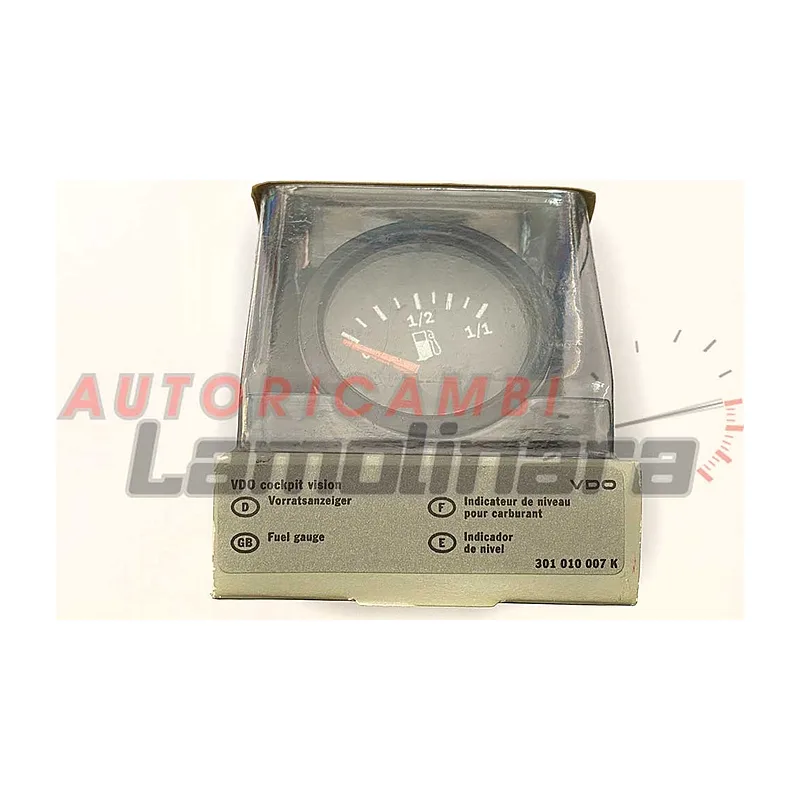 VDO Fuel Level Gauge Cockpit Vision 52mm 12V 90 3 Ohm Stud/bracket
