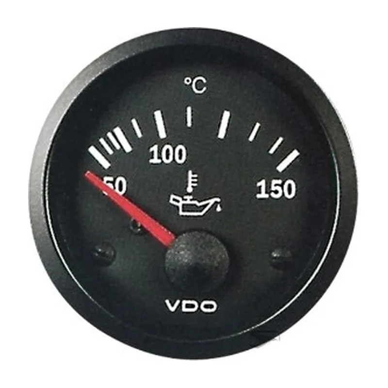 VDO Temperature Gauge Cockpit Vis 50 150°c Oil 12V 52mm Stud/bracket