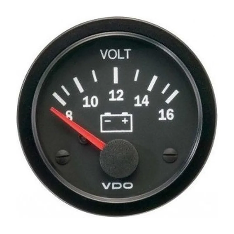 VDO Voltmeter Cockpit Vis 24V 52mm (16v 32V) Display (stud)