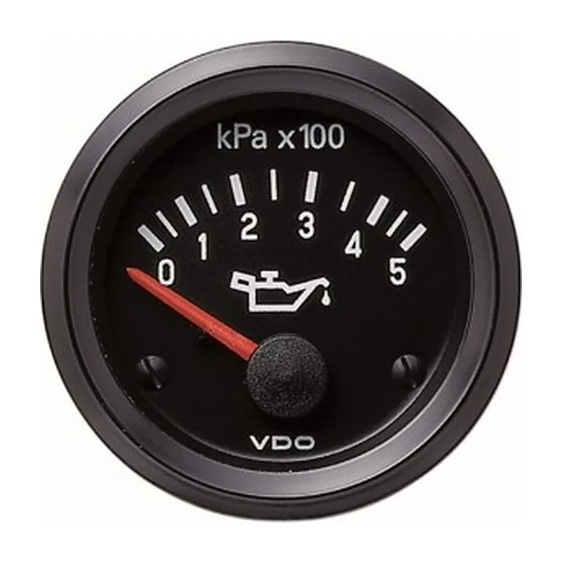 VDO Pressure Gauge Cockpit Vision 500kpa Oil 52mm 12V Spin Ring