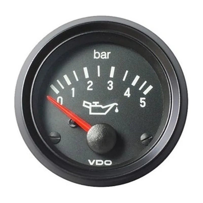 VDO Pressure Gauge Cockpit Vision 500kpa Oil 52mm 12V Stud/brac