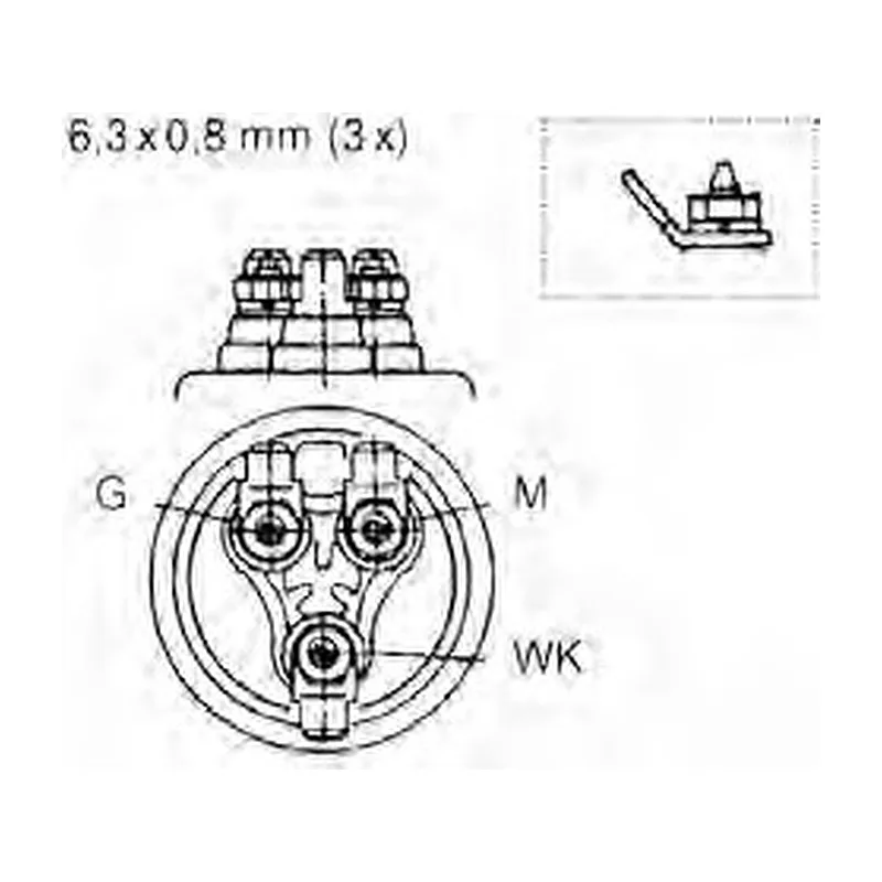 VDO Pressure Sender Switch 0 kPa to 500 kPa Switch 40 kPa Thread m18x1.5