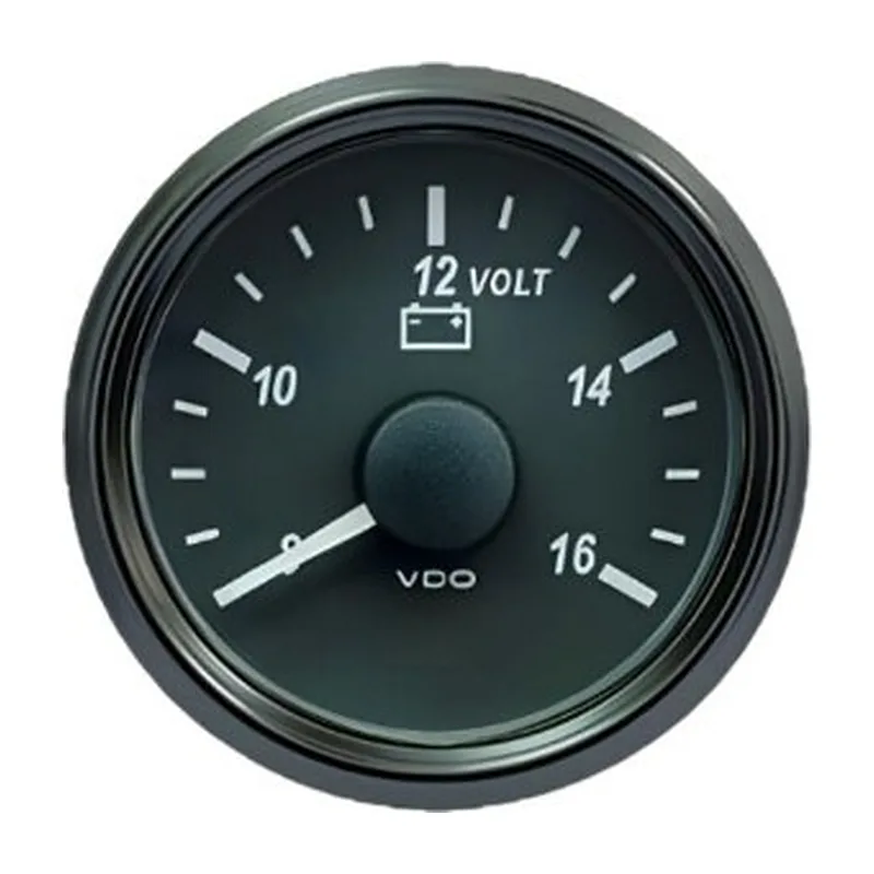 VDO Voltmeter Singleviu 52mm 12V (8v 16V)