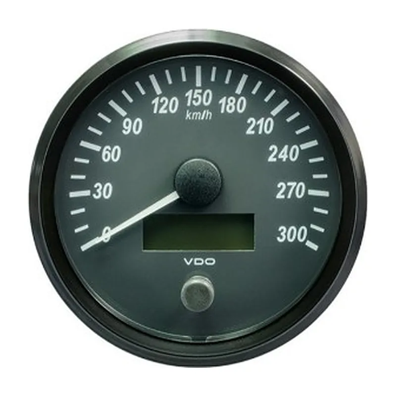 VDO Speedometer Singleviu 100mm 300 Km/h 12V/24V