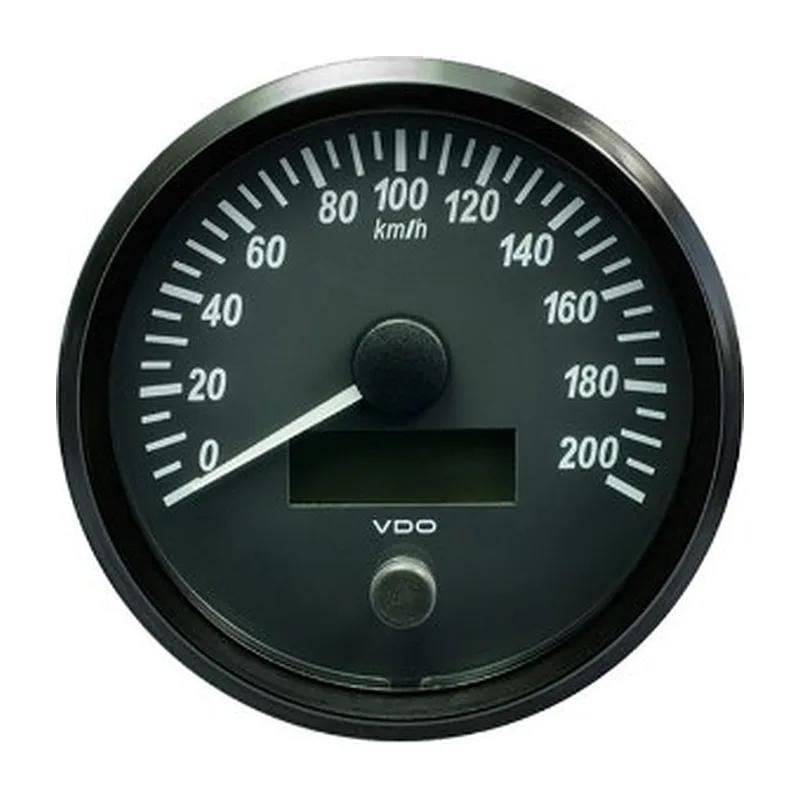 VDO Speedometer Singleviu 100mm 200 Km/h 12V/24V