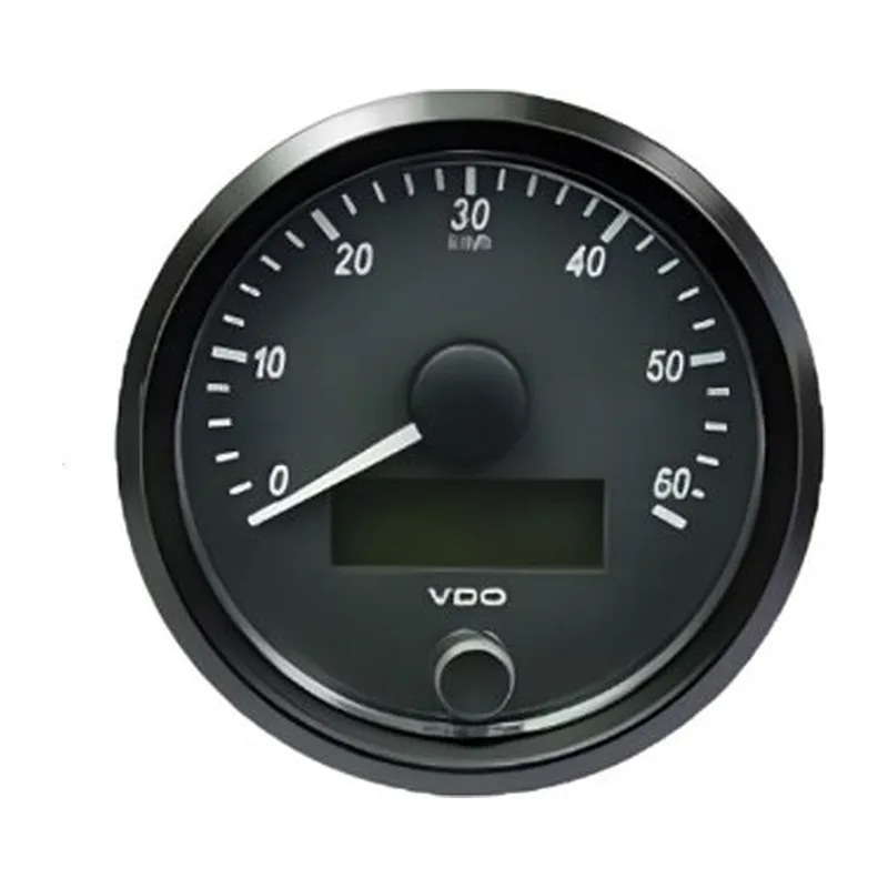 VDO Speedometer Singleviu 80mm 60 Km/h 12V/24V