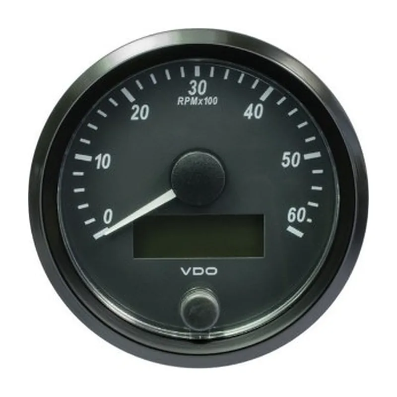VDO Tachometer Singleviu 80mm 6000 Rpm 12V/24V