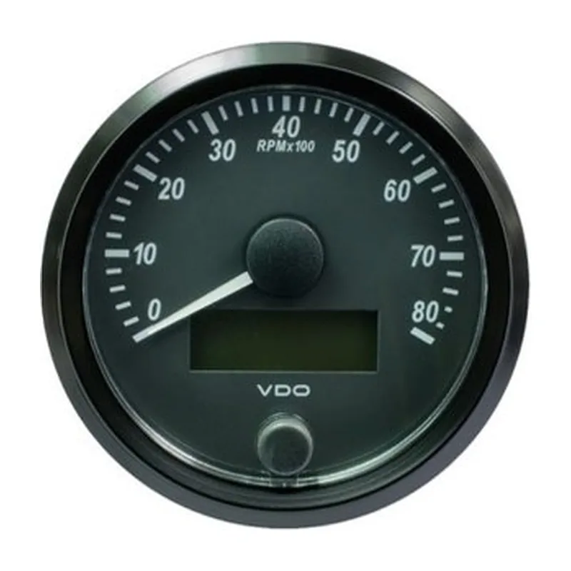 VDO Tachometer Singleviu 80mm 8000 Rpm 12V/24V