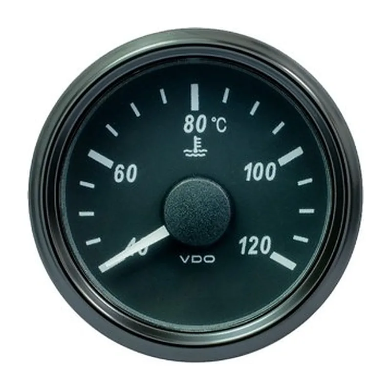 VDO Temperature Gauge Singleviu 52mm 120c Coolant 287 22ohm 12/24v (gauge Only)
