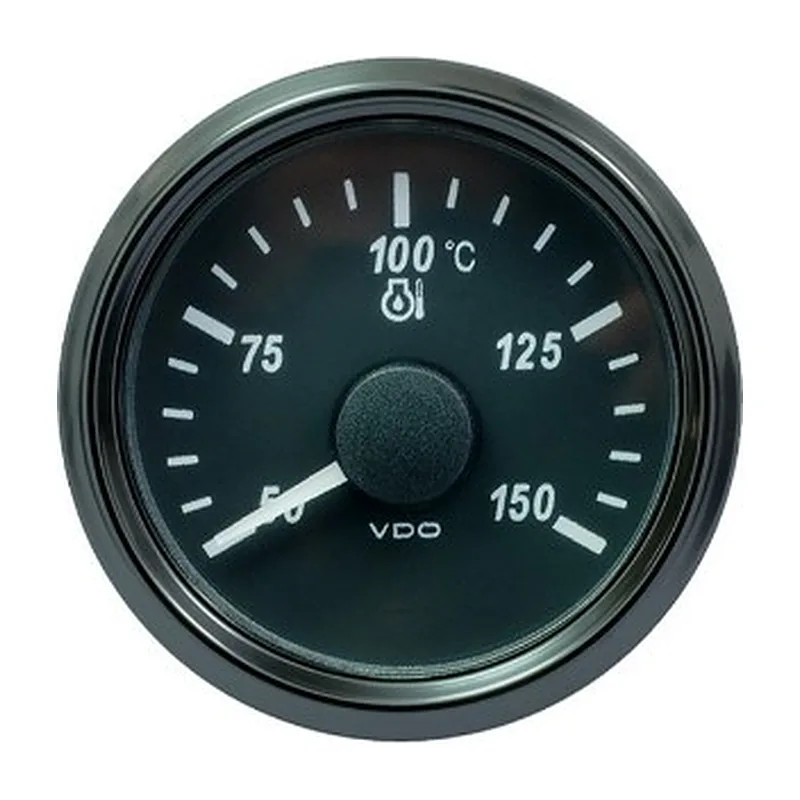 VDO Temperature Gauge Singleviu 52mm 150c Trans 322,8 18,6ohm 12/24v