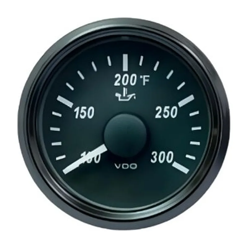VDO Temperature Gauge Singleviu 52mm 300f Oil 322,8 18,6ohm 12/24v