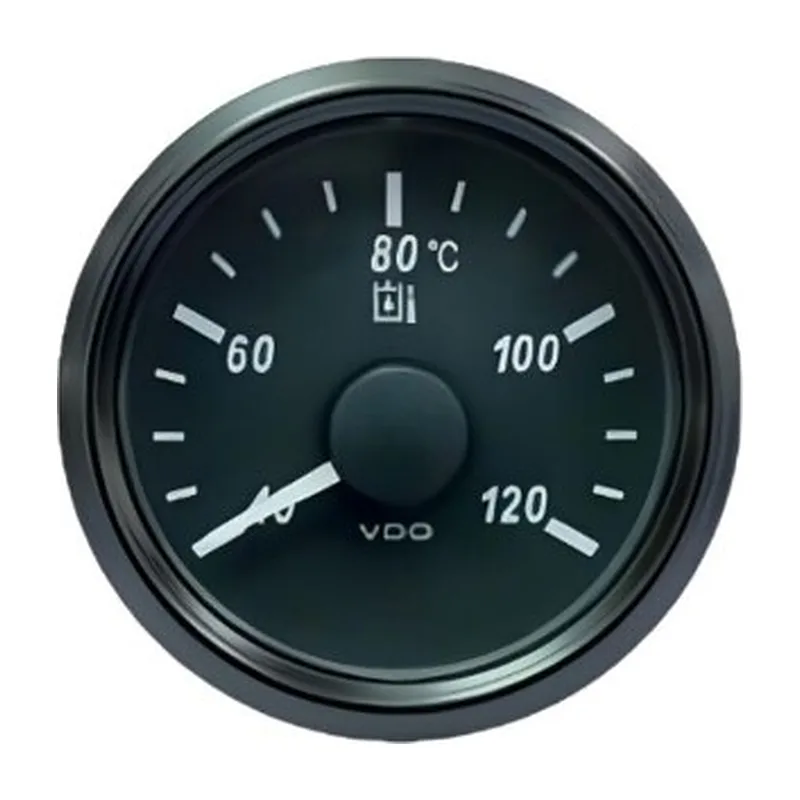 VDO Temperature Gauge Singleviu 52mm 120 C Hydr 287,5 22,7ohm 12/24v
