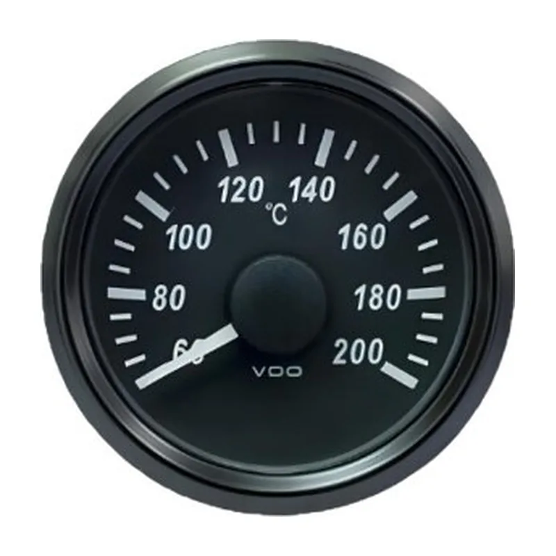 VDO Temperature Gauge Singleviu 52mm 200c Cyl 12/24v (gauge Only)