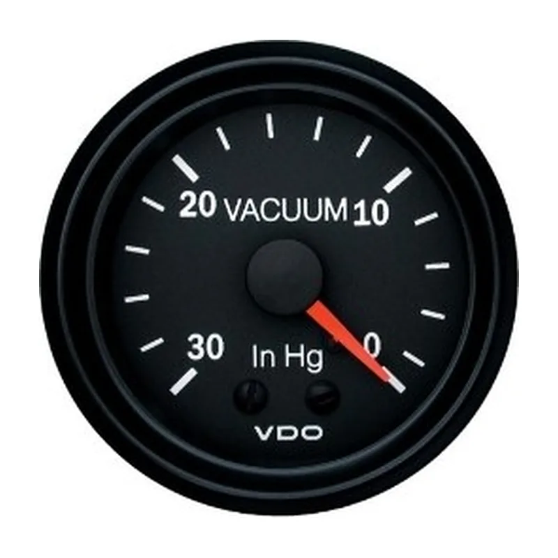 VDO Vacuum Gauge Cockpit International 52mm 30 to 0 In/hg Mechanical